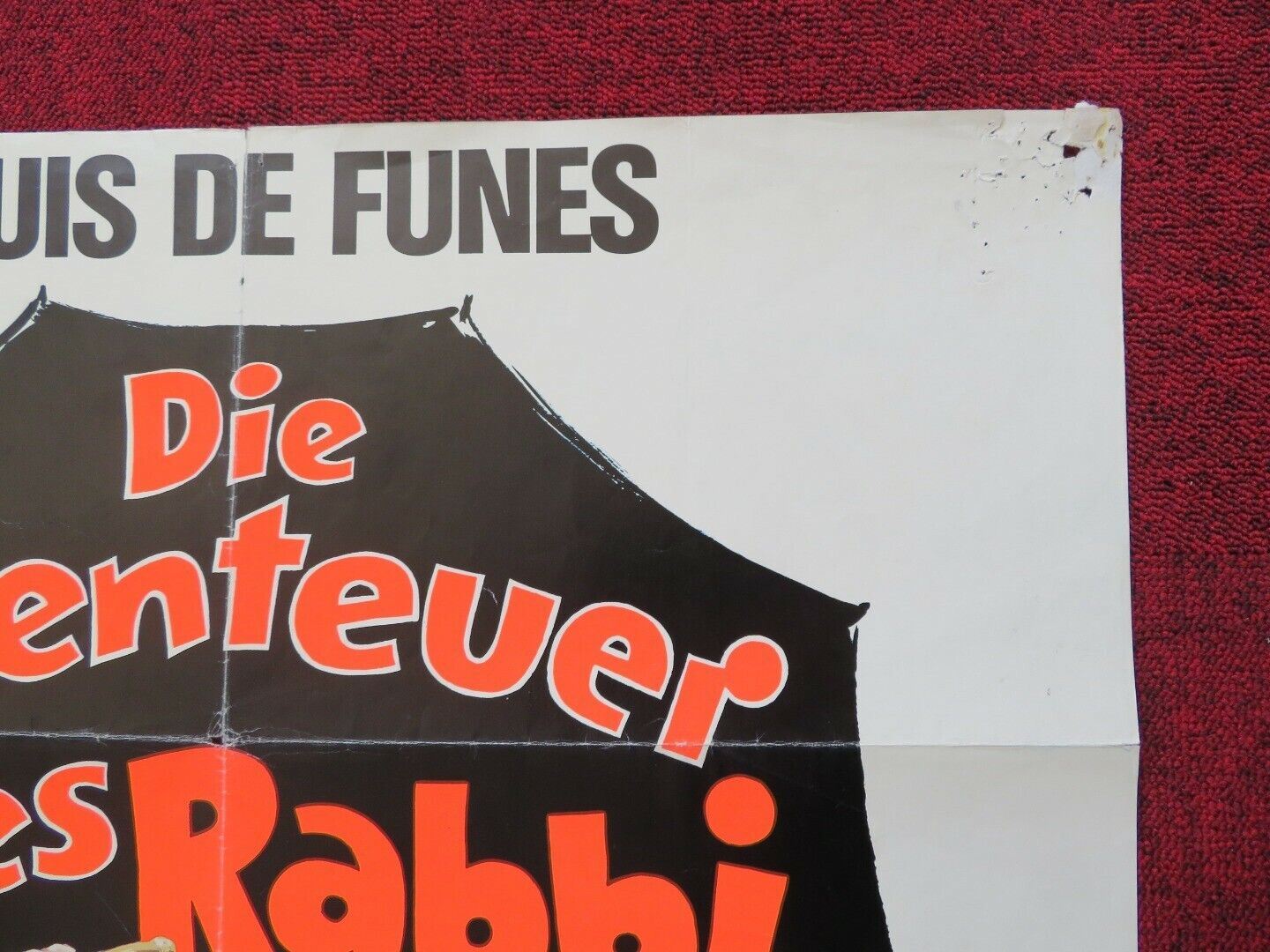 DIE ADVENTEUER DES RABBI JACOB GERMAN A1 ROLLED POSTER LOUIS DE FUNÈS Movie posters