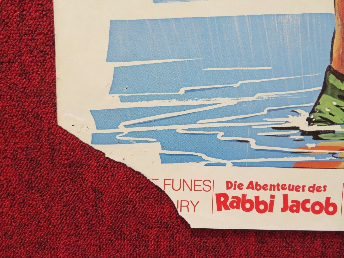 DIE ADVENTEUER DES RABBI JACOB GERMAN A1 ROLLED POSTER LOUIS DE FUNÈS Movie posters