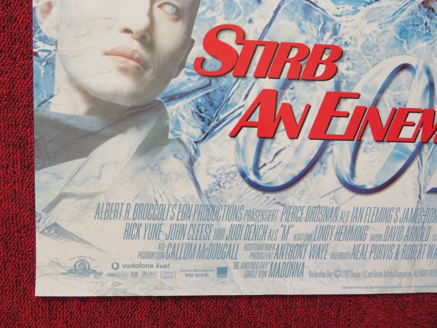DIE ANOTHER DAY GERMAN A1 ROLLED POSTER PIERCE BROSNAN HALLE BERRY 2002 Movie posters