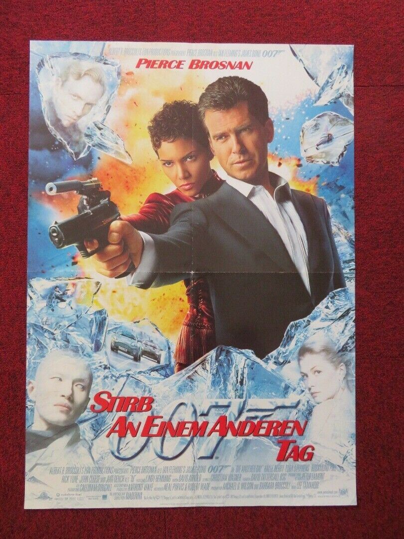 DIE ANOTHER DAY GERMAN A1 ROLLED POSTER PIERCE BROSNAN HALLE BERRY 2002 Movie posters