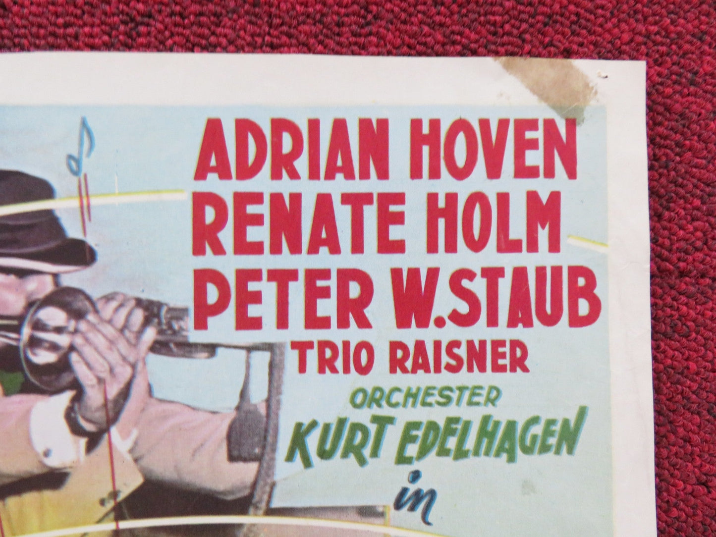 DIE GROBE S TARPARADE/ LIEFDEZENDER X BELGIUM POSTER ADRIAN HOVEN HOLM 1954 Rendezvous Cinema Movie posters