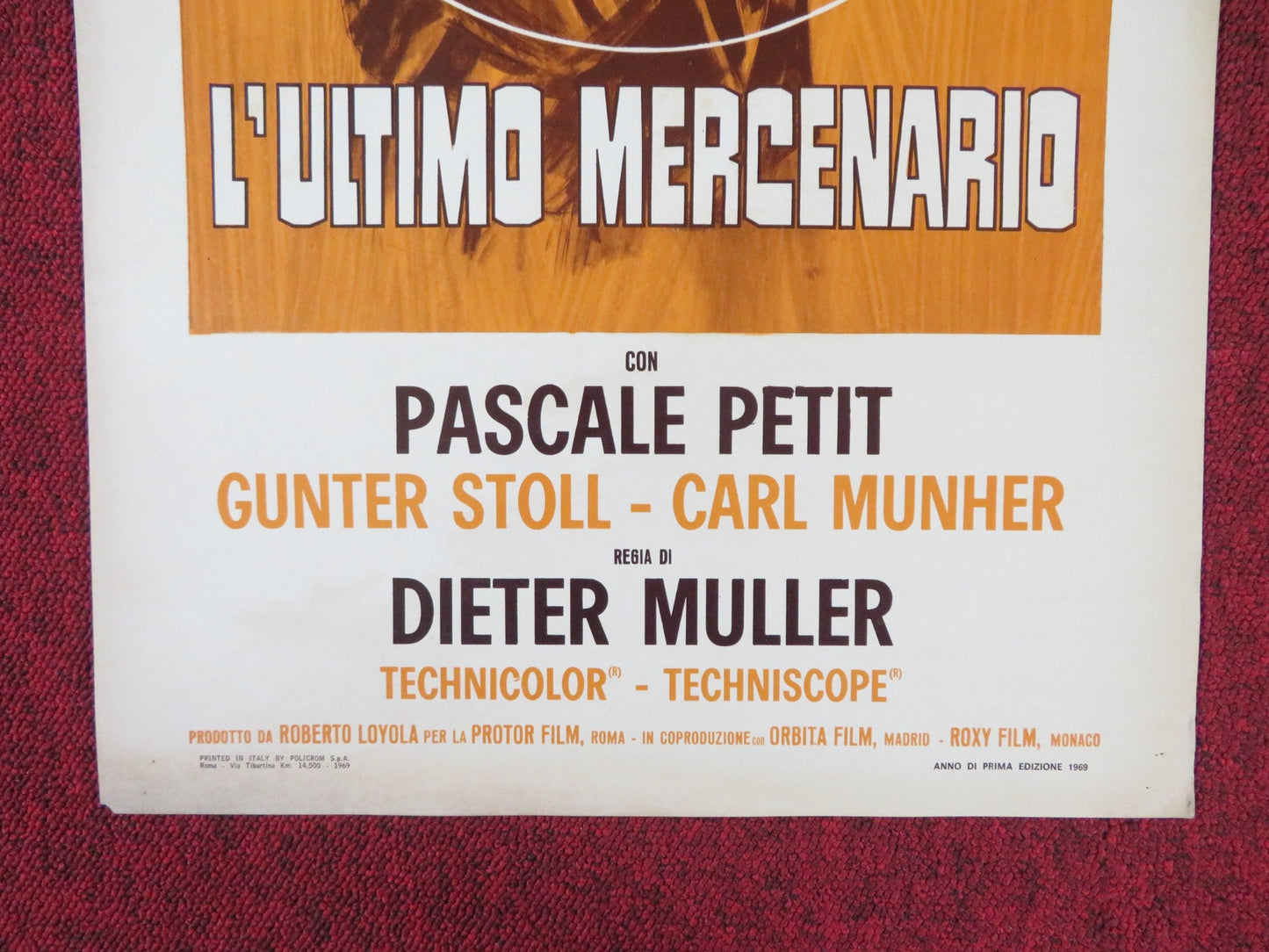 DIE GROSSE TREIBJAGD ITALIAN LOCANDINA POSTER RAY DANTON PASCALE PETIT 1969 Rendezvous Cinema Movie posters