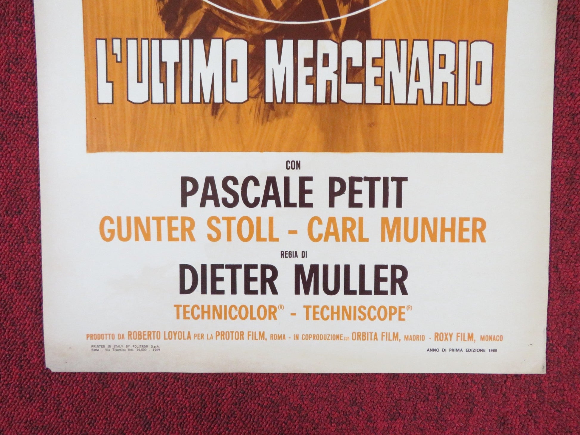 DIE GROSSE TREIBJAGD ITALIAN LOCANDINA POSTER RAY DANTON PASCALE PETIT 1969 Rendezvous Cinema Movie posters