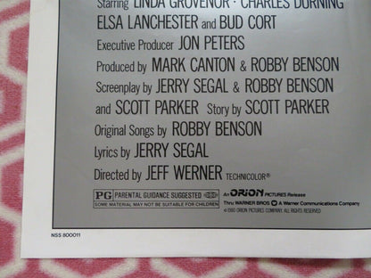 DIE LAUGHING US ONE SHEET POSTER JEFF WERNER ROBBY BENSON 1980 Movie posters