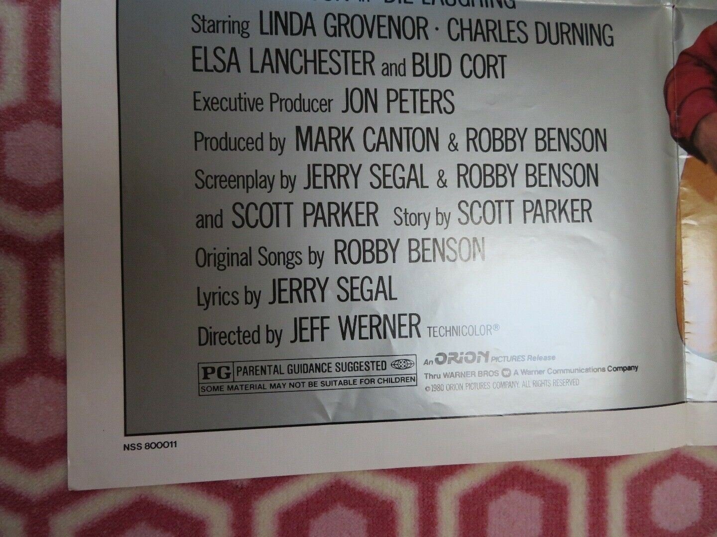 DIE LAUGHING US ONE SHEET POSTER ROBBY BENSON BUD CORT 1980 Rendezvous Cinema Movie posters