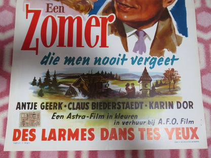 DIE MEN NOOIT VERGEET /A Summer You Will Never Forget BELGIUM (21.5"x14) POSTER Movie posters