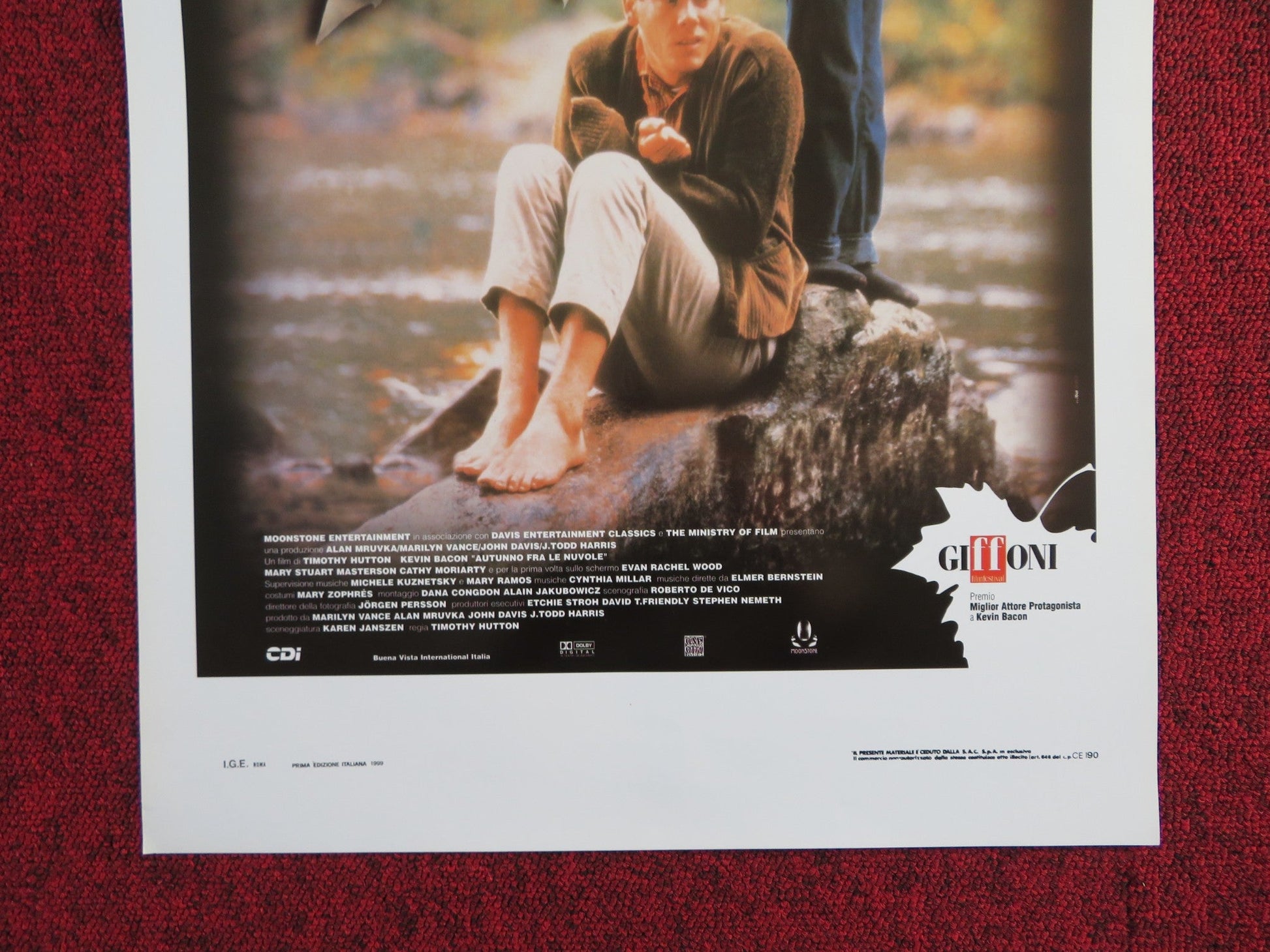 DIGGING TO CHINA ITALIAN LOCANDINA POSTER KEVIN BACON CATHY MORIARTY 1999 Rendezvous Cinema Movie posters