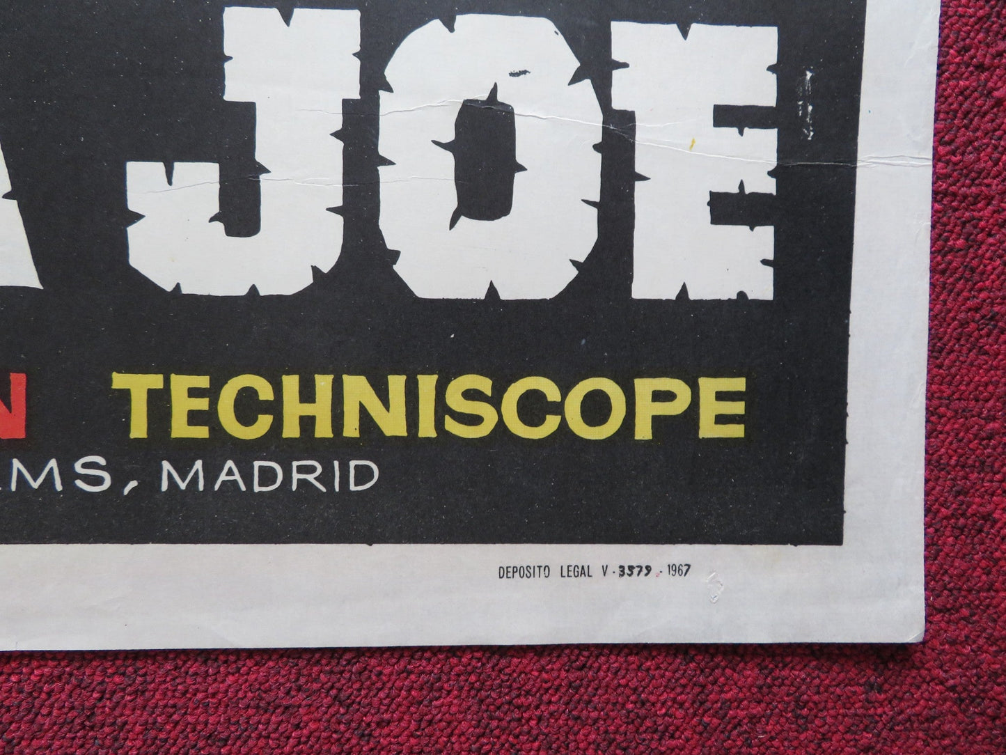 DINAMITA JOE SPANISH POSTER RIK VAN NUTTER MERCE CASTRO 1967 Rendezvous Cinema Movie posters