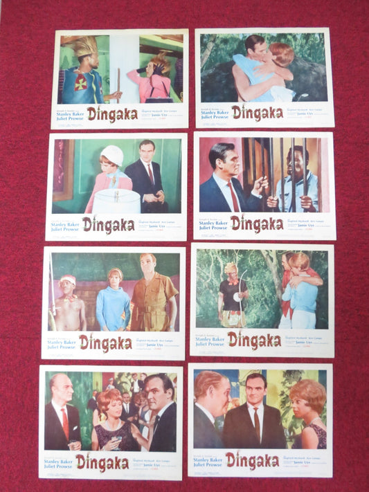 DINGAKA US LOBBY CARD FULL SET STANLEY BAKER JULIET PROWSE 1965 Rendezvous Cinema Movie posters