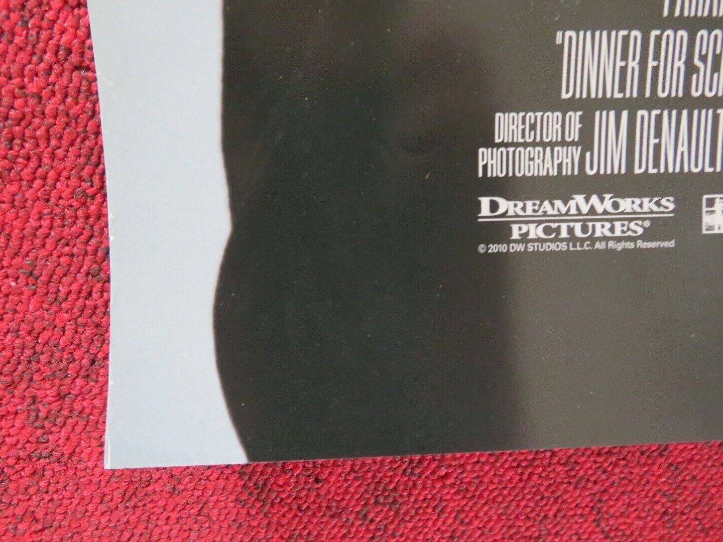 DINNER FOR SCHMUCKS US ONE SHEET ROLLED POSTER STEVE CARELL 2010 Movie posters