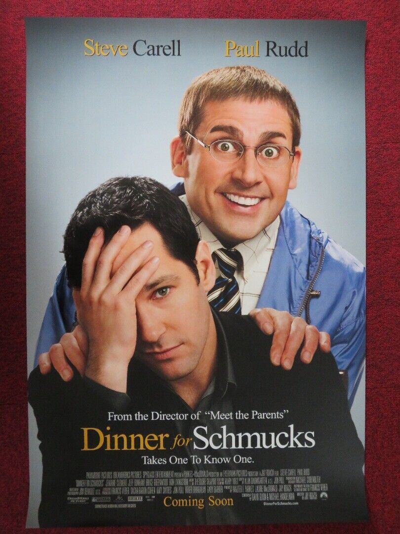 DINNER FOR SCHMUCKS US ONE SHEET ROLLED POSTER STEVE CARELL 2010 Movie posters