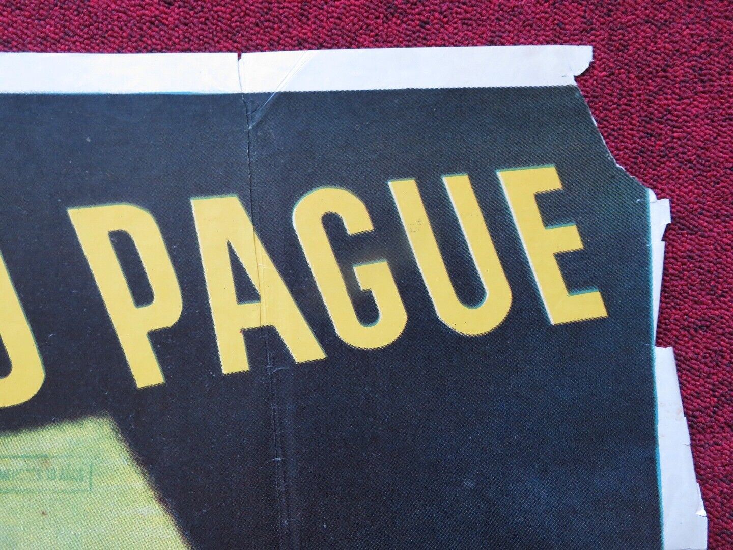 DIOS SE LO PAGUE ARGENTINA ONE SHEET FOLDED POSTER ARTURO DE CORDOVA MORENO Movie posters