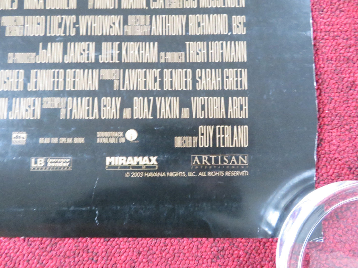 DIRTY DANCING HAVANA NIGHTS US ONE SHEET ROLLED POSTER DIEGO LUNA GARAI 2004 Rendezvous Cinema Movie posters