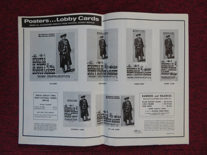 DIRTY DINGUS MAGEE - FOLDED PRESSBOOK + EXTRAS UNCUT MGM FRANK SINATRA 1970 Rendezvous Cinema Movie posters