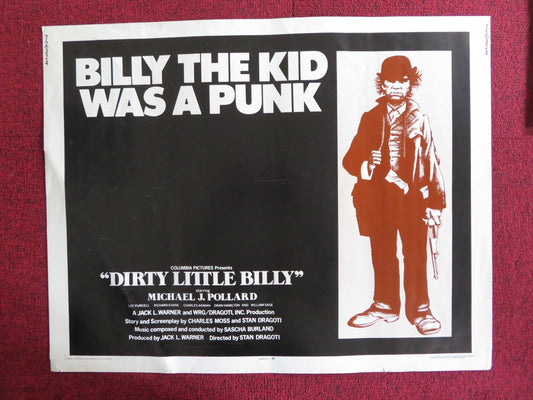 DIRTY LITTLE BILLY US HALF SHEET (22"x 28") POSTER MICHAEL J. POLLARD 1972 Rendezvous Cinema Movie posters