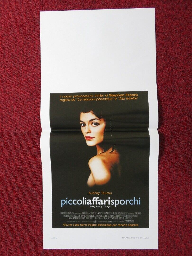 DIRTY PRETTY THINGS ITALIAN LOCANDINA (27.5"x13") POSTER AUDREY TAUTOU 2002 Movie posters