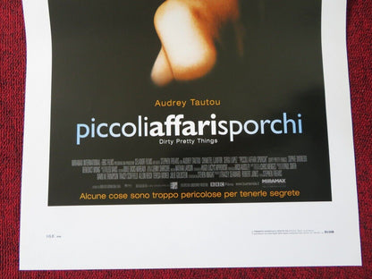 DIRTY PRETTY THINGS ITALIAN LOCANDINA (27.5"x13") POSTER AUDREY TAUTOU 2002 Movie posters