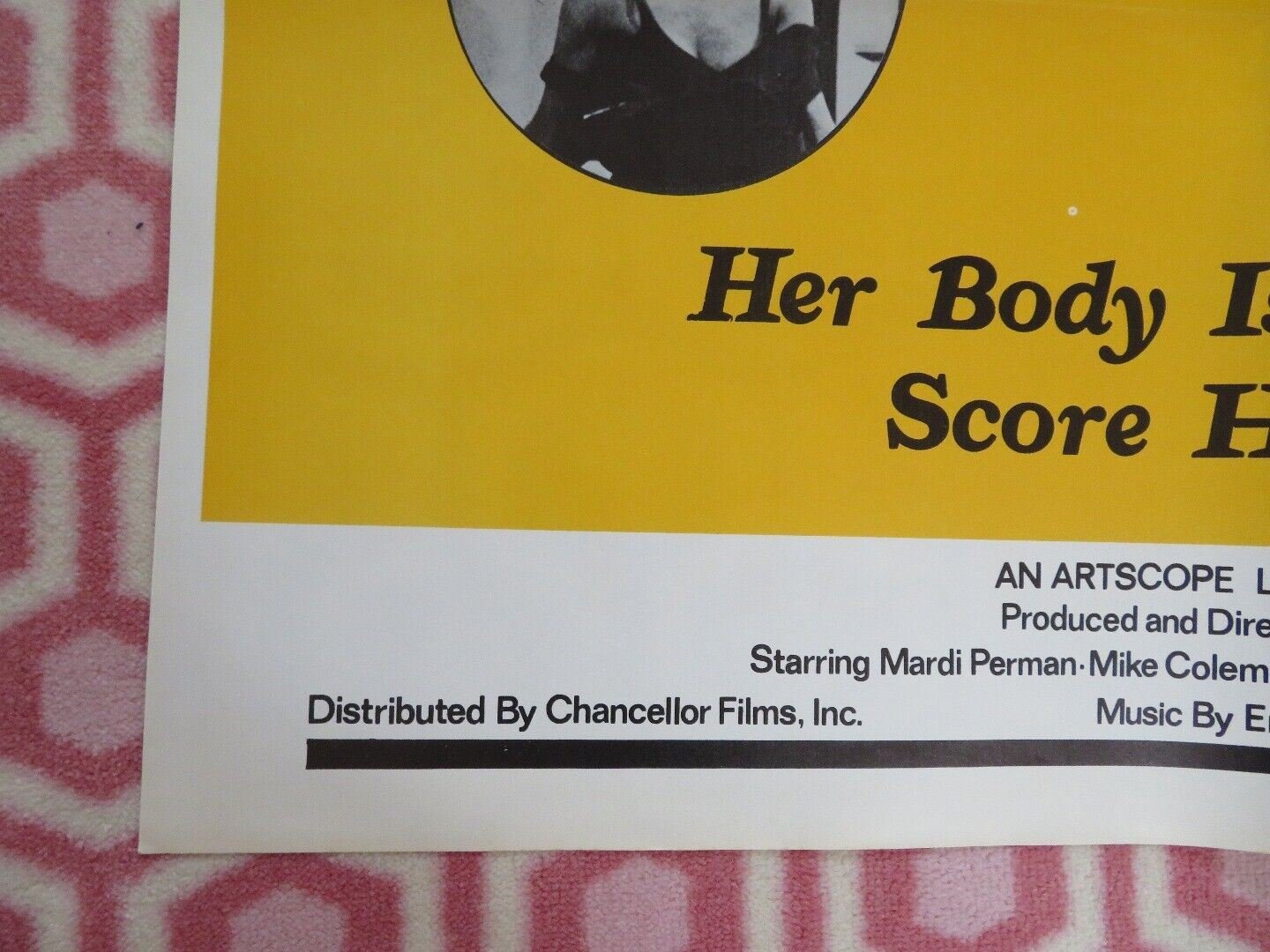 DIRTY TRICK / Deadly Vengeance FOLDED US ONE SHEET POSTER MARDI PERMAN 1981 - Rendezvous Cinema