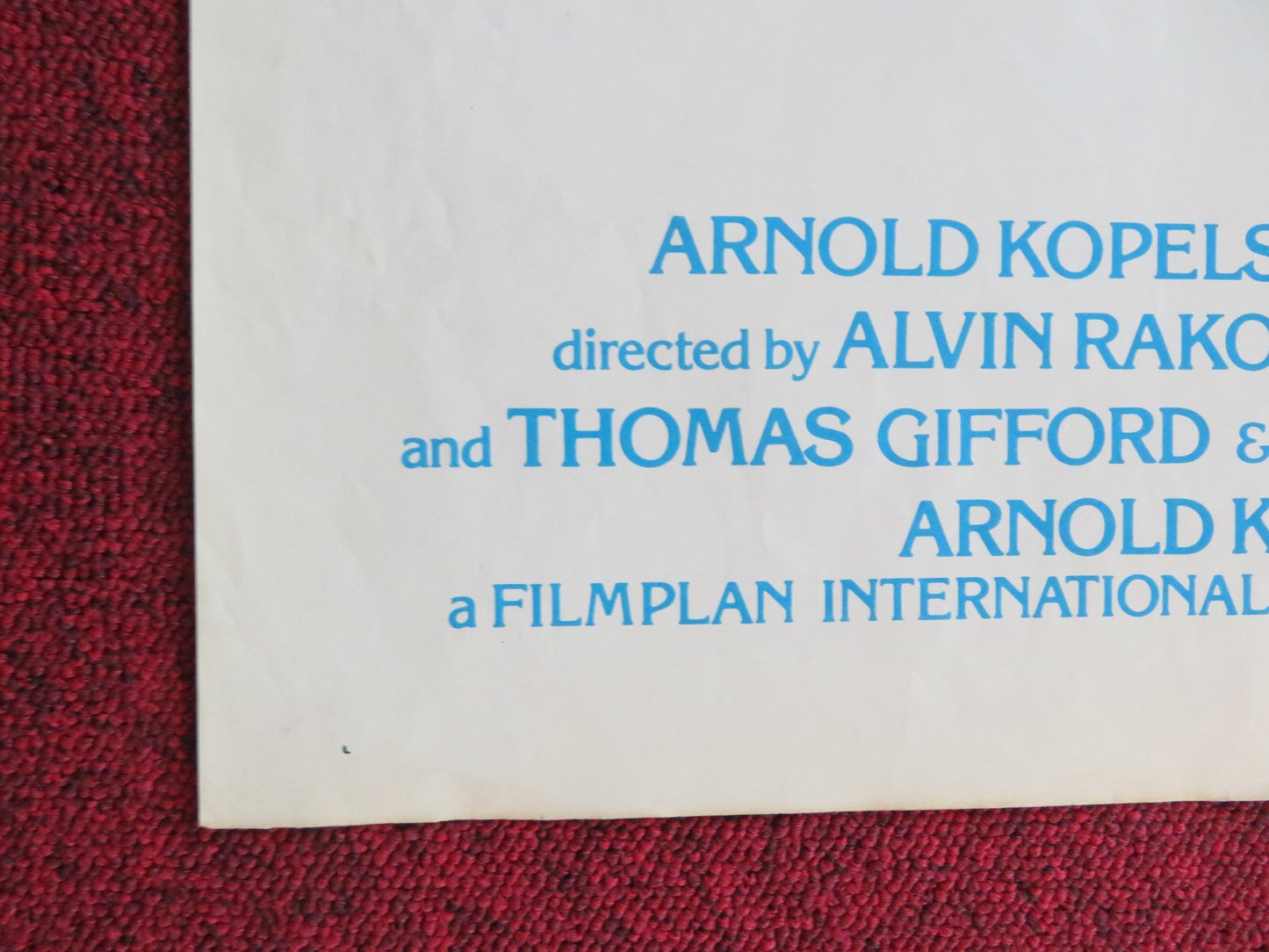 DIRTY TRICKS FOLDED US ONE SHEET POSTER ELLIOTT GOULD KATE JACKSON 1981 Rendezvous Cinema Movie posters