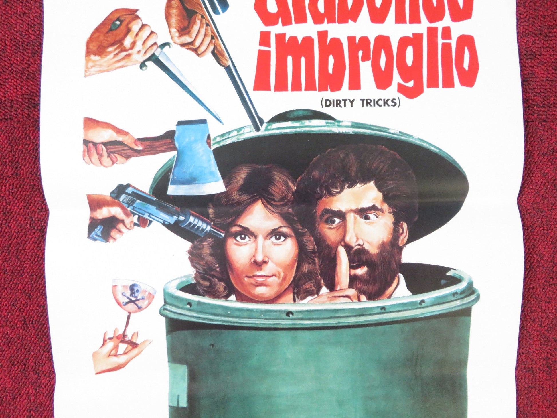 DIRTY TRICKS ITALIAN LOCANDINA POSTER ELLIOTT GOULD KATE JACKSON 1981 Rendezvous Cinema Movie posters