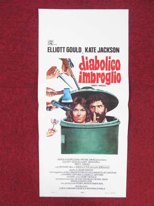 DIRTY TRICKS ITALIAN LOCANDINA POSTER ELLIOTT GOULD KATE JACKSON 1981 Rendezvous Cinema Movie posters