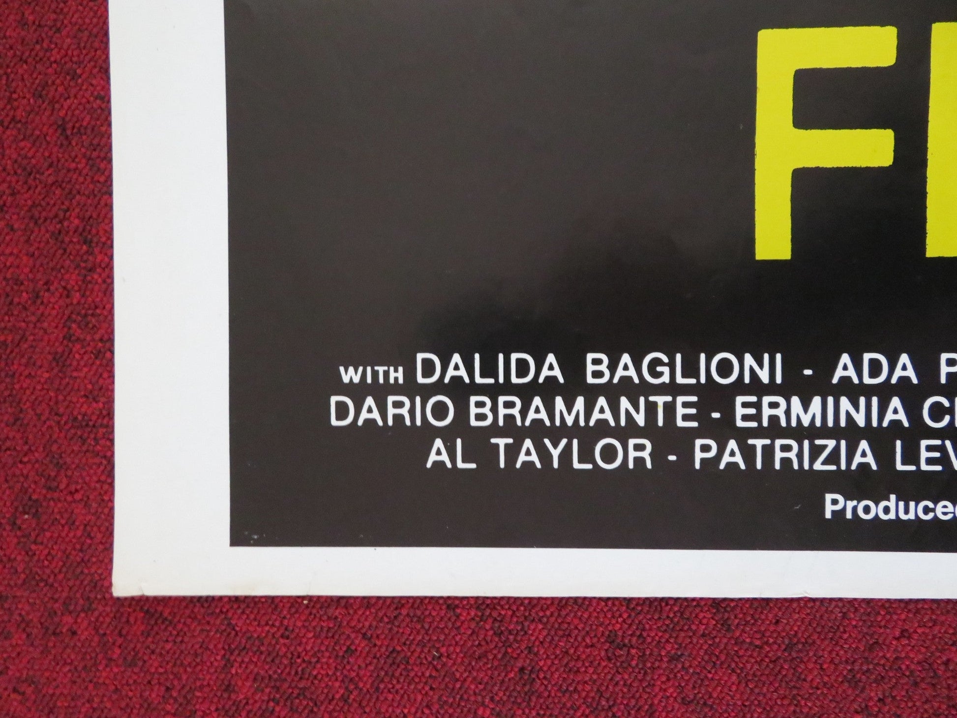 DISCO MUSIC FEVER FOLDED LEBANESE POSTER DALIDA BAGLIONI ADA POMETTI 1979 Rendezvous Cinema Movie posters