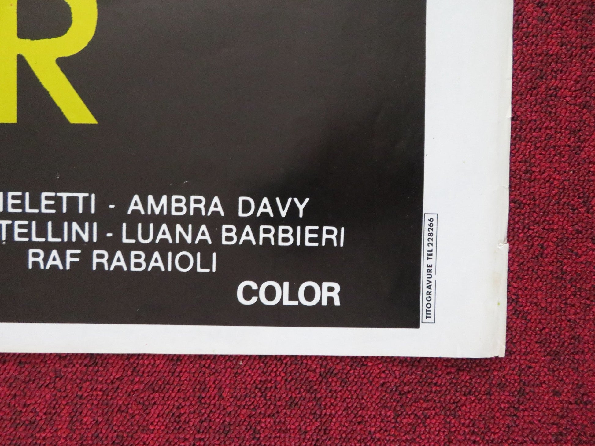 DISCO MUSIC FEVER FOLDED LEBANESE POSTER DALIDA BAGLIONI ADA POMETTI 1979 Rendezvous Cinema Movie posters