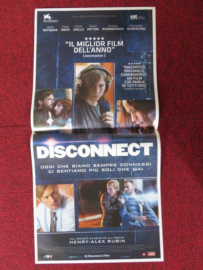 DISCONNECT ITALIAN LOCANDINA (27"x13") POSTER JASON BATEMAN HOPE DAVIS 2012 - Rendezvous Cinema