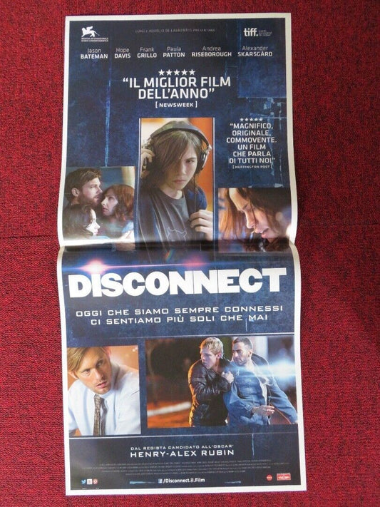 DISCONNECT ITALIAN LOCANDINA (27"x13") POSTER JASON BATEMAN HOPE DAVIS 2012 - Rendezvous Cinema