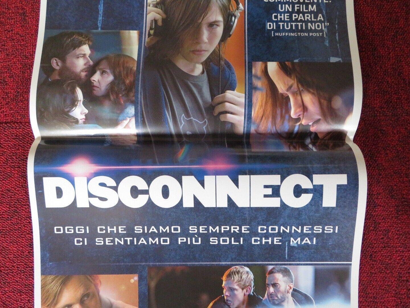 DISCONNECT ITALIAN LOCANDINA (27"x13") POSTER JASON BATEMAN HOPE DAVIS 2012 - Rendezvous Cinema