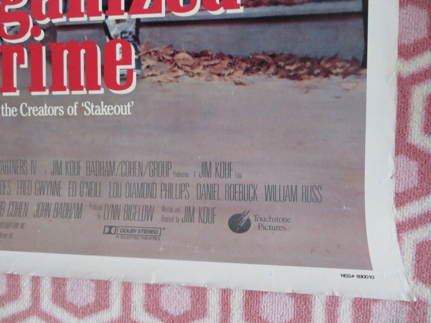 DISORGANIZED CRIME ONE SHEET ROLLED POSTER HOYT AXTON 1989 Movie posters