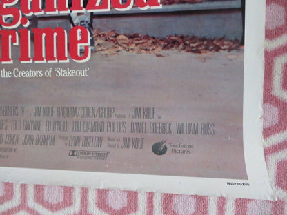 DISORGANIZED CRIME ONE SHEET ROLLED POSTER HOYT AXTON 1989 Movie posters