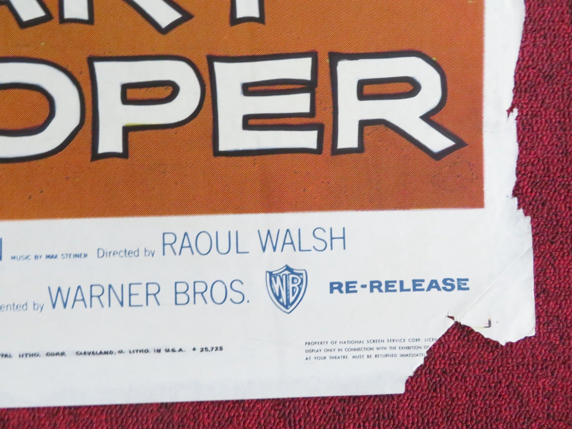 DISTANT DRUMS FOLDED US ONE SHEET POSTER GARY COOPER MARI ALDON 1956 Rendezvous Cinema Movie posters