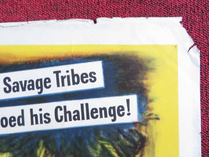 DISTANT DRUMS FOLDED US ONE SHEET POSTER GARY COOPER MARI ALDON 1956 Rendezvous Cinema Movie posters