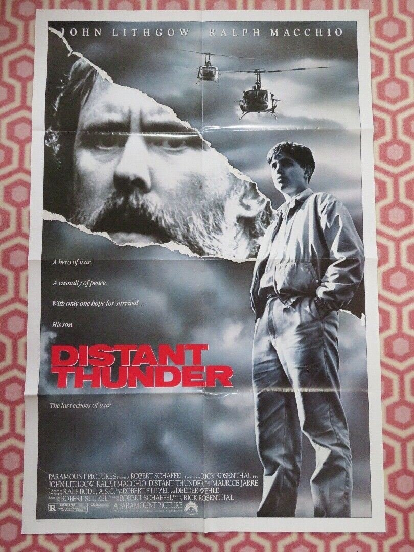 DISTANT THUNDER US ONE SHEET POSTER JOHN LITHGOW RALPH MACCHIO 1988 Movie posters