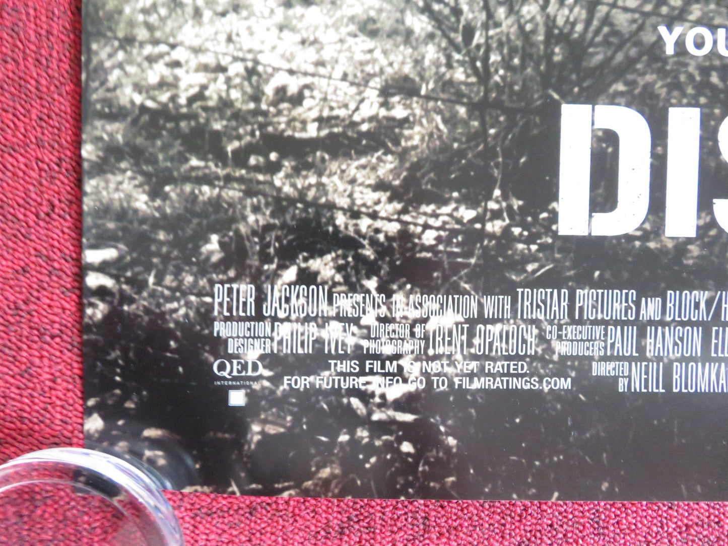 DISTRICT 9 US ONE SHEET ROLLED POSTER SHARLTO COPLEY JASON COPE 2009 Rendezvous Cinema Movie posters