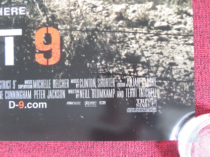 DISTRICT 9 US ONE SHEET ROLLED POSTER SHARLTO COPLEY JASON COPE 2009 Rendezvous Cinema Movie posters