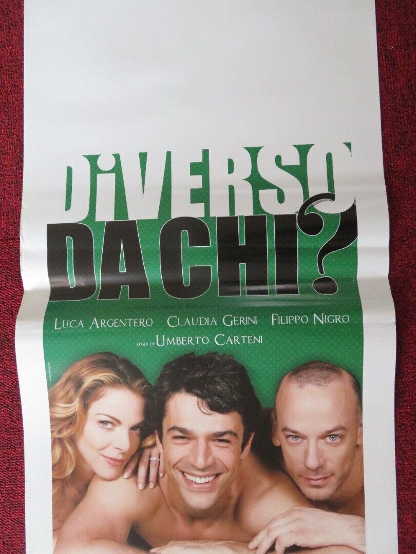 DIVERSO DA CHI? ITALIAN LOCANDINA (27.5"x13") POSTER LUCA ARGENTERO 2009 Movie posters