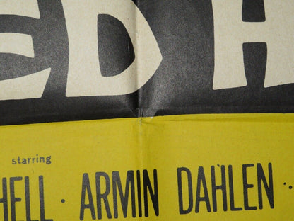 DIVIDED HEART FOLDED US ONE SHEET POSTER CORNELL BORCHERS YVONNE MITCHELL 1955 Movie posters