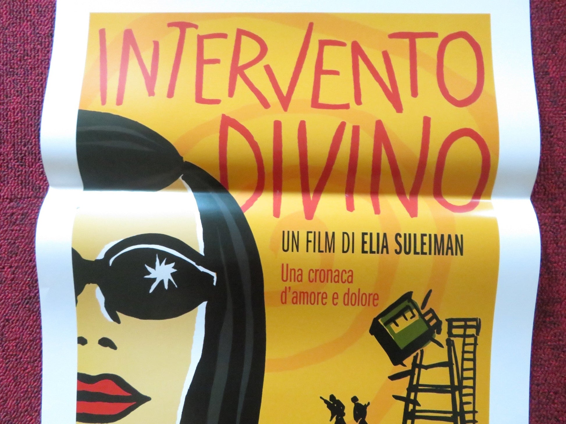 DIVINE INTERVENTION ITALIAN LOCANDINA POSTER ELIA SULEIMAN MANAL KHADER 2002 Rendezvous Cinema Movie posters
