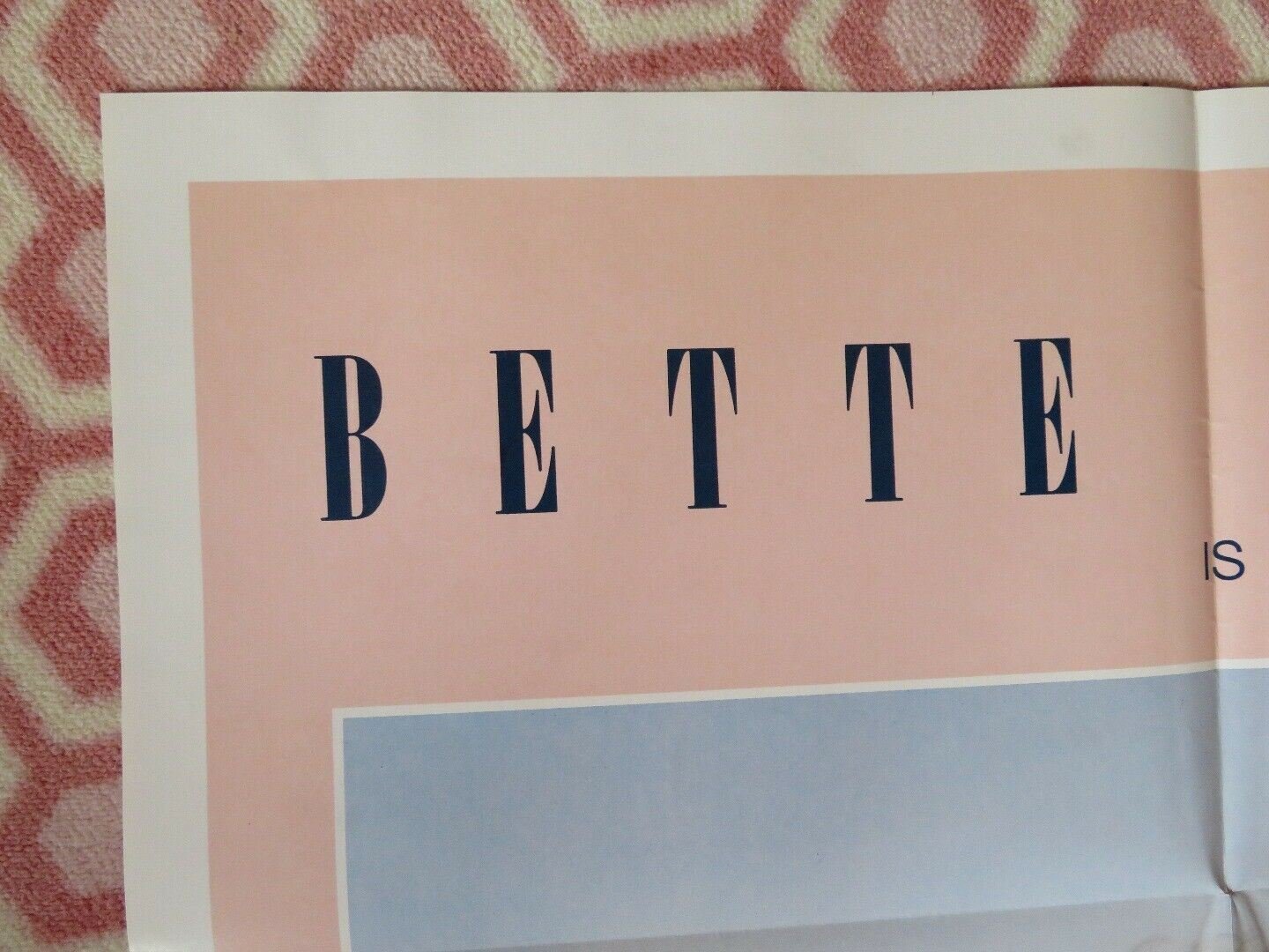 DIVINE MADNESS STYLE A FOLDED US ONE SHEET POSTER BETTE MIDLER JERRY BLATT 1980 Movie posters