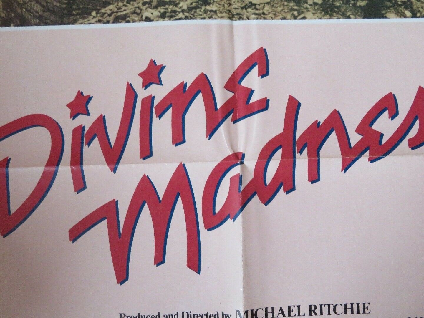 DIVINE MADNESS STYLE A FOLDED US ONE SHEET POSTER BETTE MIDLER JERRY BLATT 1980 Movie posters