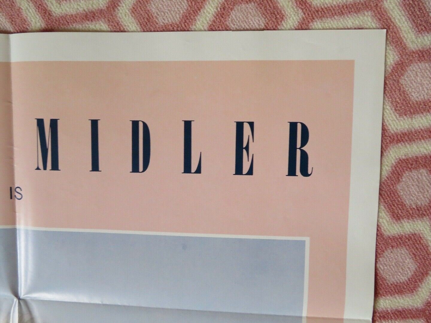 DIVINE MADNESS STYLE A FOLDED US ONE SHEET POSTER BETTE MIDLER JERRY BLATT 1980 Movie posters