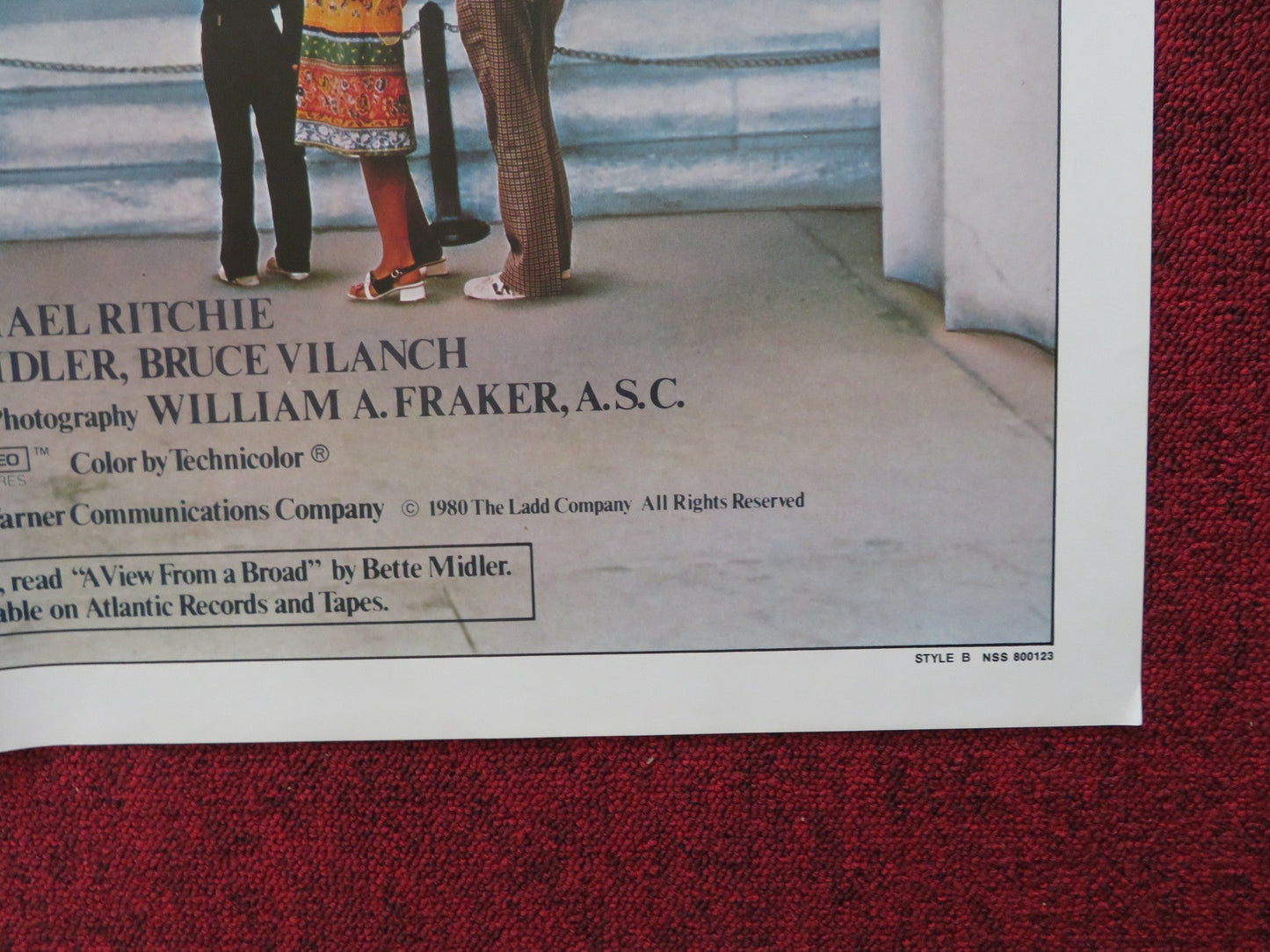 DIVINE MADNESS STYLE B FOLDED US ONE SHEET POSTER BETTE MIDLER 1980 Rendezvous Cinema Movie posters