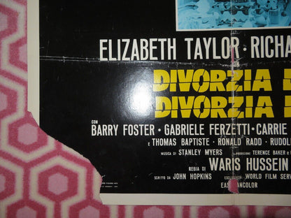 DIVIRZIA LUI DIVORZIA LEI Divorce His - Divorce Hers ITALIAN FOGLIO POSTER 1973 Movie posters