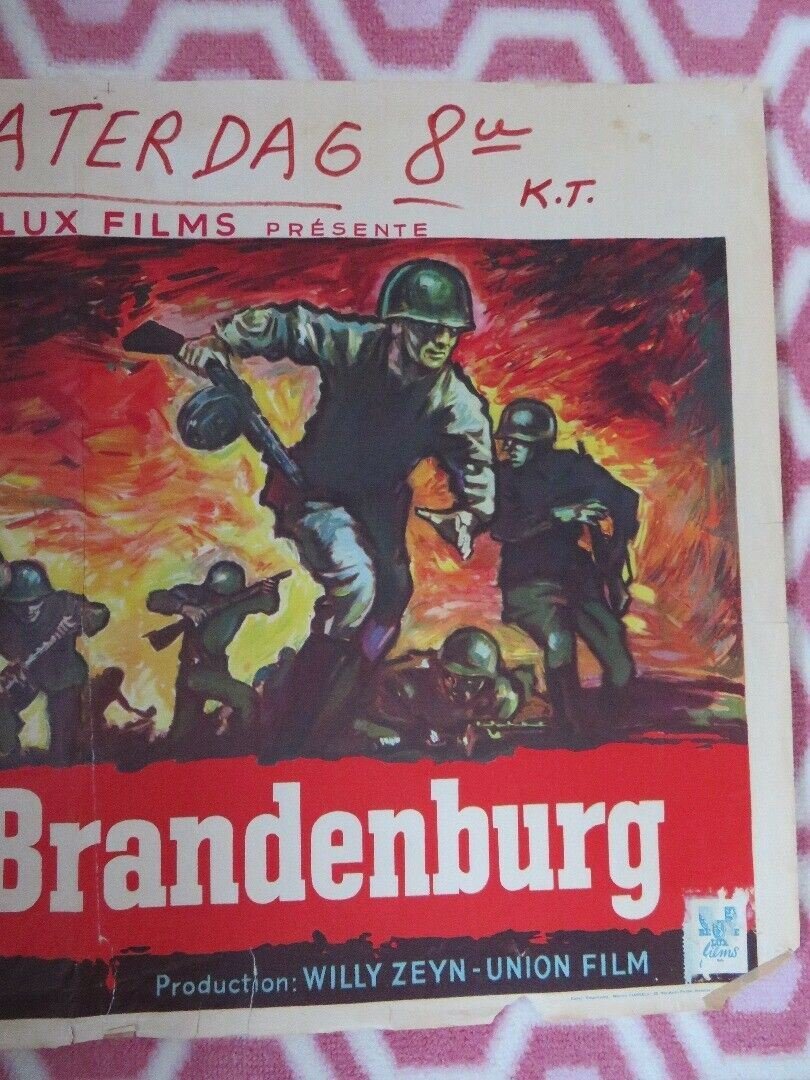 DIVISION BRANDENBURG BELGIUM (14.5"x 22") POSTER HARALD PHILIPP 1960 Movie posters