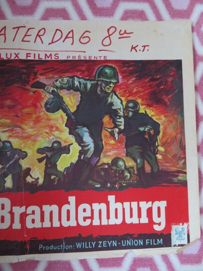 DIVISION BRANDENBURG BELGIUM (14.5"x 22") POSTER HARALD PHILIPP 1960 Movie posters