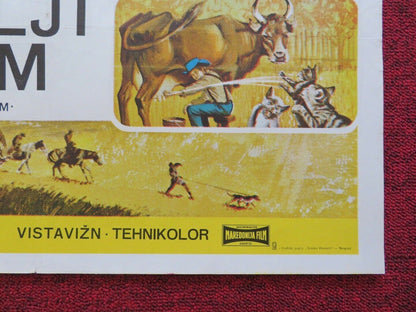 DIVLJI SAM / SAVAGE SAM YUGOSLAVIAN (19.5"x 27.5") POSTER BRIAN KEITH 1963 Movie posters