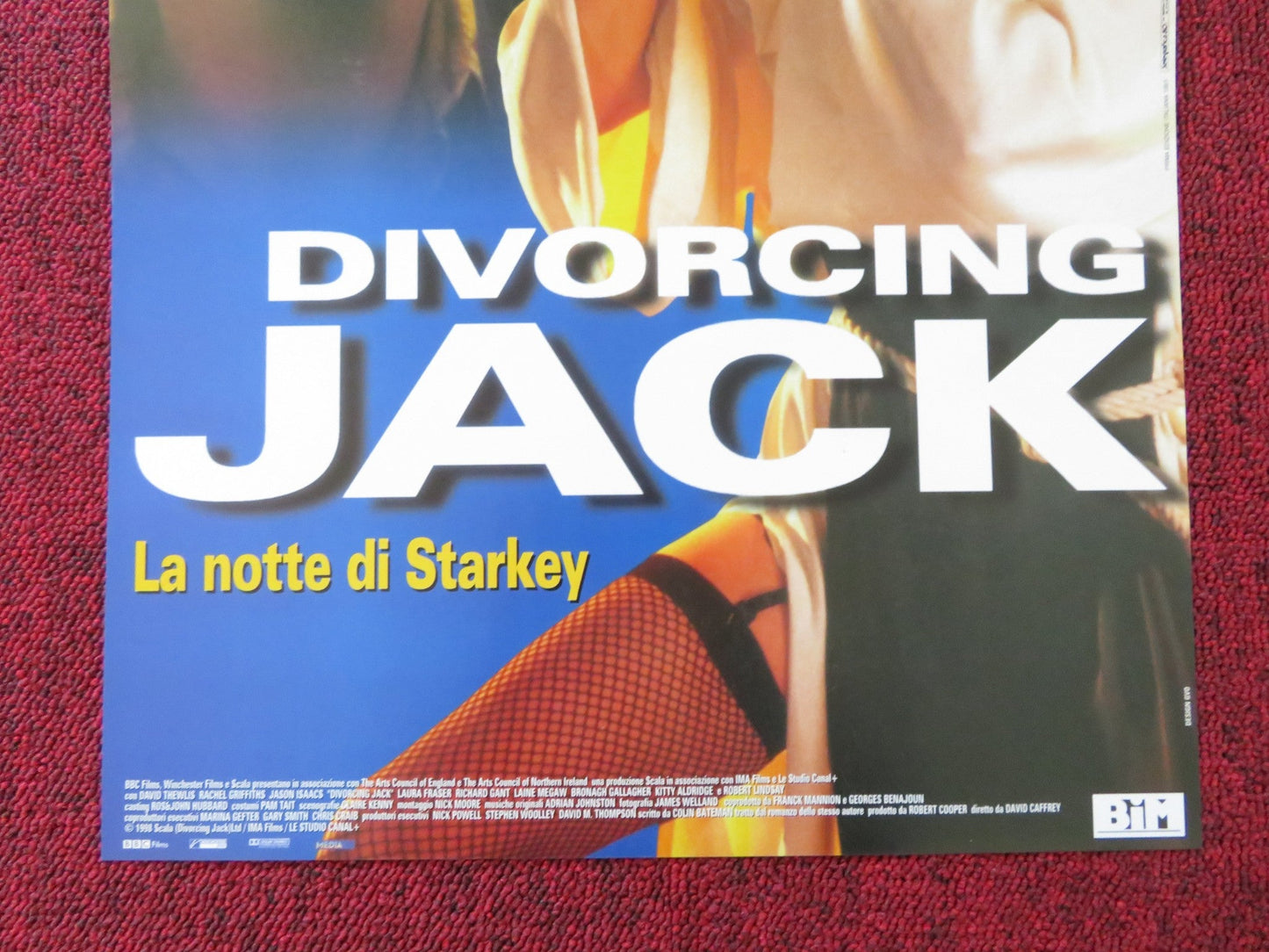 DIVORCING JACK ITALIAN LOCANDINA POSTER DAVID THWLIS RACHEL GRIFFITHS 1998 Rendezvous Cinema Movie posters