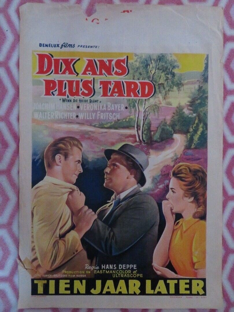 DIX ANS PLUS TARD/ Wenn die Heide blüht BELGIUM (22"x 15")POSTER JOACHIM HANSEN Movie posters